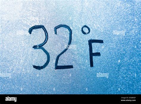 32 degrees in fahrenheit.